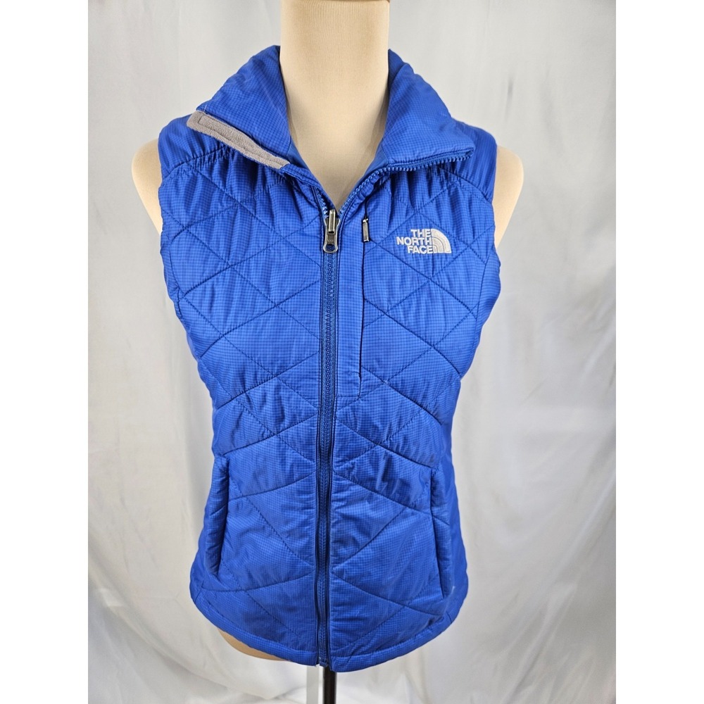 The North Face PrimaLoft Insulated Vest Royal Blue Quilted Hiking Outdoor XS